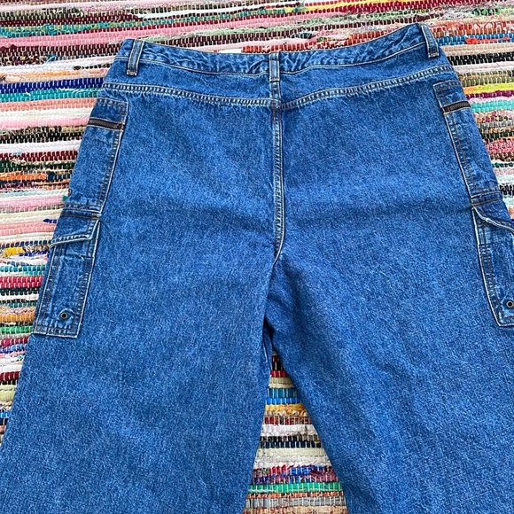 Vintage Faded Glory Cargo Denim Capri Jeans-#1936+ - Picture 9 of 12